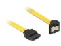 DeLock SATA3-Kabel gelb, unten gewinkelt, 30 cm, Datenanschluss