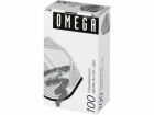 Omega Eckenklammer 100 Stück, Silber metallic