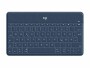 Logitech Tastatur Keys-To-Go Blau, Tastatur Typ: Mobile