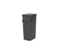 Brabantia Recyclingbehälter Sort & Go 40 l, Dunkelgrau, Material