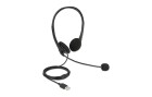 DeLock Headset USB Stereo für PC und Notebook, Mikrofon