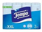 Tempo Toilettenpapier Classic Blau 24 Rollen, 3-lagig, Blau