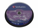 Verbatim DVD+R 4.7 GB, Spindel (10 Stück), Medientyp: DVD+R