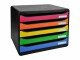 Biella Schubladenbox BIG-BOX PLUS Schwarz/Mehrfarbig, A4+ quer