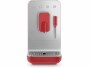 SMEG Kaffeevollautomat BCC02RDMEU Rot, Silber, Touchscreen
