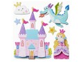 HobbyFun 3D-Sticker Prinzessin 1 Blatt, Motiv: Prinzessin