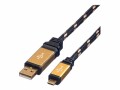 Roline ROLINE GOLD 0,8m USB 2.0 Kabel, USB