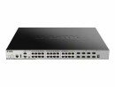 D-Link PoE+ Switch DGS-3630-28PC/SI 24 Port, SFP Anschlüsse: 0