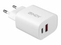 LINDY 20W USB Type A & C Charger, LINDY