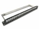 Wirewin - Patch panel - black - 19" - 24 ports