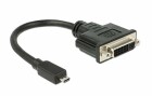 DeLock Adapterkabel Micro-HDMI ? DVI-I Schwarz, Kabeltyp