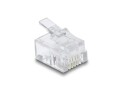 DeLock Stecker RJ11 100 Stück, Transparent, Kabelschirmung: UTP