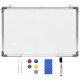 vidaXL Magnetisches Whiteboard Weiß 50 x 35 cm Stahl