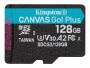 Kingston microSDXC-Karte Canvas Go! Plus 128 GB, Speicherkartentyp