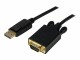 StarTech.com - 10 ft DisplayPort to VGA Adapter Cable - DP to VGA Video Converter - Active DisplayPort to VGA Cable for PC 1920x1200 - Black (DP2VGAMM10B)