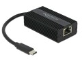 DeLock Netzwerk-Adapter USB-C - RJ45 2,5Gbps, Schwarz