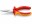 Knipex Flachrundzange 160 mm 1000 V mit Schneide verchromt, Typ: Flachrundzange, Länge: 160 mm