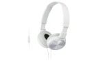 Sony On-Ear-Kopfhörer MDR-ZX310AP Weiss, Detailfarbe: Weiss