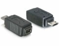 DeLock USB Adapter Mini-B zu Micro-B, Mini-B/Buchse zu
