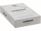 Sambonet Espressolöffel Rock 1 Stück, Schwarz glanz/Metall/Silber