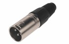 Bemero Stecker BC1001NI-M 3-Pol XLRm male Stecker Nickel, Audio