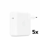 Apple 61W USB-C Power Adapter (Netzteil), (13" MacBook Pro) BULK 5er - Pack