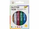 Folia Glitter Glue 6er Farbe: Gold, Silber, Rot,