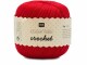Rico Design Häkel- und Strickgarn Essentials Crochet 50 g, Rot