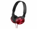 Sony On-Ear-Kopfhörer MDR-ZX310 Schwarz; Rot, Detailfarbe: Rot