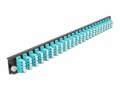 DeLock Verteilerplatte Frontblende 24 Port LC Quad OM3 MM