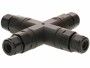 Max Hauri Verbindungsmuffe X-Stück IP68, 6.5 - 11 mm, Schwarz