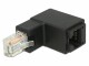 DeLock RJ-45 Winkeladapter 90°, Cat.6, UTP