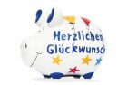 Sparschwein "Herzlichen Glückwunsch"