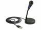 DeLock Mikrofon USB Touch Mute, Typ: Einzelmikrofon, Bauweise