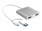 J5CREATE USB-C TO DUAL HDMI MULTI-MONITOR ADAPTER NMS NS CABL
