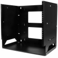 StarTech.com - Wall-Mount Server Rack with Built-in Shelf - Solid Steel - 8U