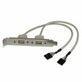 StarTech.com - 2 Port USB A Female Slot Plate Adapter