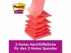 Post-it 3M Notizzettel Z-Notes Super Sticky Mehrfarbig, 7.6 x 7.6
