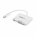 StarTech.com - USB-C to DVI Adapter with USB Power Delivery - 1920 x 1200 - White