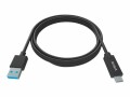 VISION 1m Black USB-C to USB-3.0A