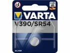 Varta Knopfzelle Silber-Oxid Uhrenzelle, V390, SR54, 1.55V / 80mAh, 3 Pack Bundle