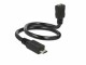 DeLock USB2.0 Shapekabel, Micro-B,(m-f),OTG, 35cm