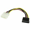 StarTech.com - 6in 4 Pin LP4 to SATA Power Cable Adapter - LP4 to SATA - 6in LP4 to SATA Cable - 4 pin to SATA power