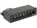 DeLock Patchpanel: 8 Port, Keystone, Desktop,