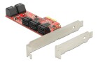 DeLock SATA-Controller PCI-Ex2- 10x SATA3 intern, RAID: Nein