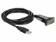 DeLock Serial-Adapter USB-A zu RS-232 DB9, 4m, Datenanschluss