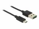 DeLock Delock Easy-USB2.0-Kabel A-MicroB: 0.2m, Beide