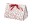 Creativ Company Geschenkbox mit Band Punkte, 3 Stück, Material: Karton, Verpackungseinheit: 3 Stück, Motiv: Punkte, Detailfarbe: Weiss, Rot, Verpackungsart: Geschenkbox
