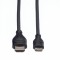 Bild 1 Roline HDMI-Mini HDMI Verbindungskabel - 0,8 m - Highspeed - 4K - 3D - Schwarz