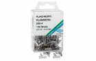 WEDO Flachkopfklammer 1.2 cm 100 Stück, Verpackungseinheit